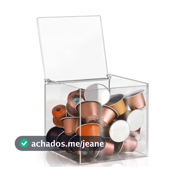 Porta Cápsula Nespresso 3 Corações Dolce Gusto Nescafé em Acrílico Transparente Decoração Café
