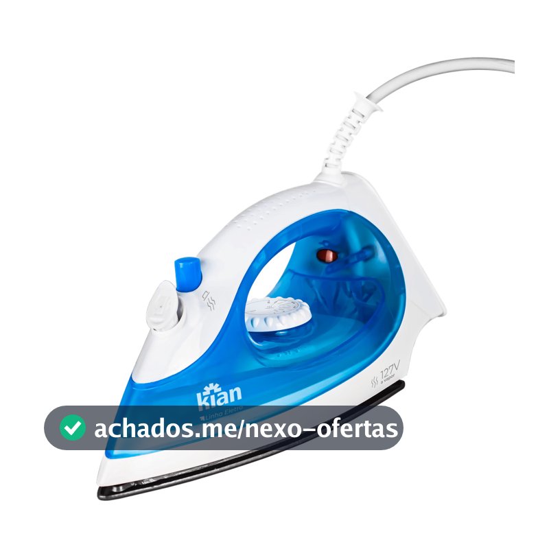 Ferro de Passar Roupa a Vapor 1300W FPV100 - Kian