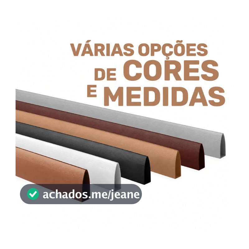 Protetor Saia de Porta Facilit Branca, Preta, Mogno e Cerejeira