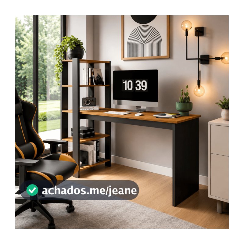 Escrivaninha Home Office Artemis Para Quarto E Sala Estudo E Trabalho Notebook Premium Mesa Luxo
