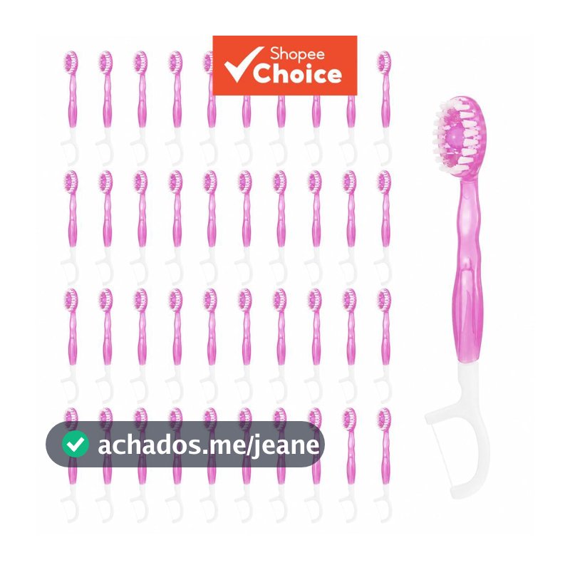 50 peças em conjunto descartável pré-coberto viagem escova de dentes 5 em 1 com fio dental e raspador de língua