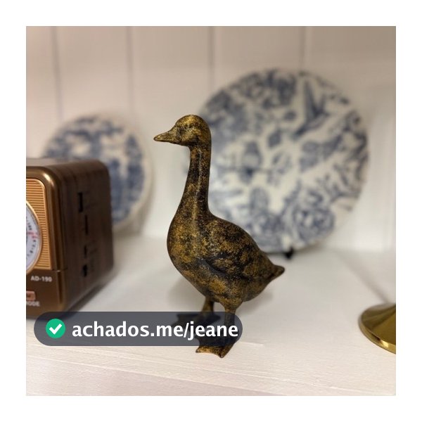 Ganso Decorativo Farmhouse | Decoração Cottage 14 cm