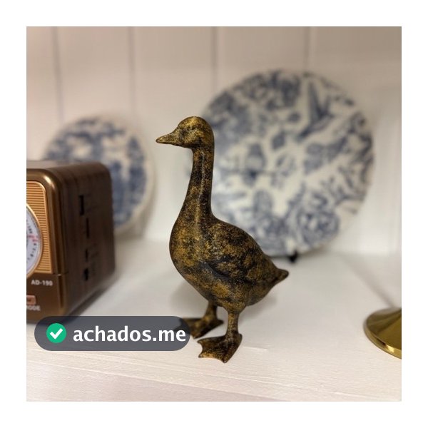 Ganso Decorativo Farmhouse | Decoração Cottage 14 cm