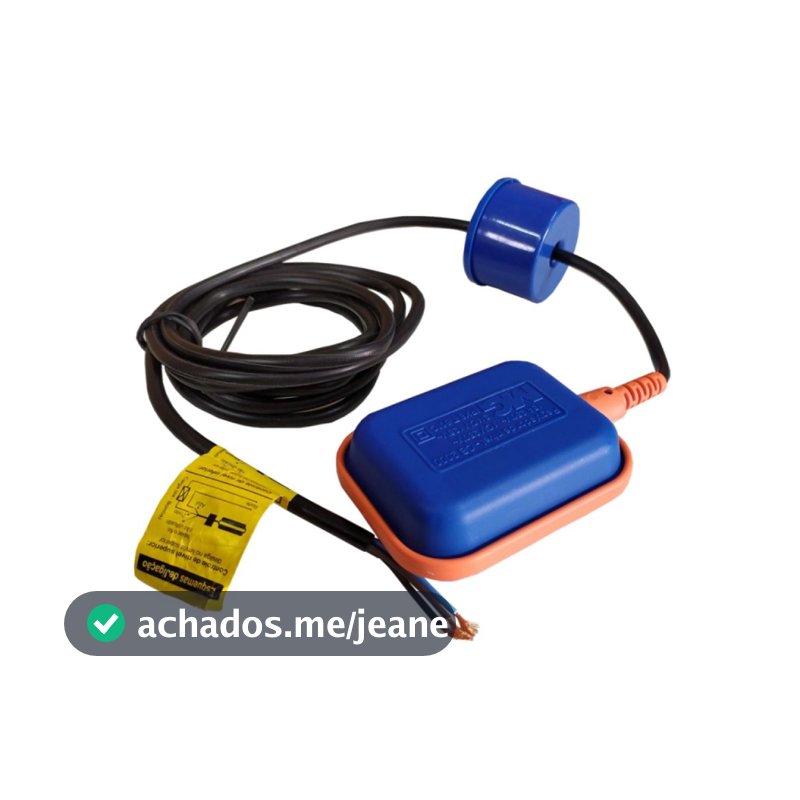 CHAVE BOIA ELÉTRICA PARA BOMBA DA CAIXA D'AGUA 15A CABO 1.2M - MARGIRIUS