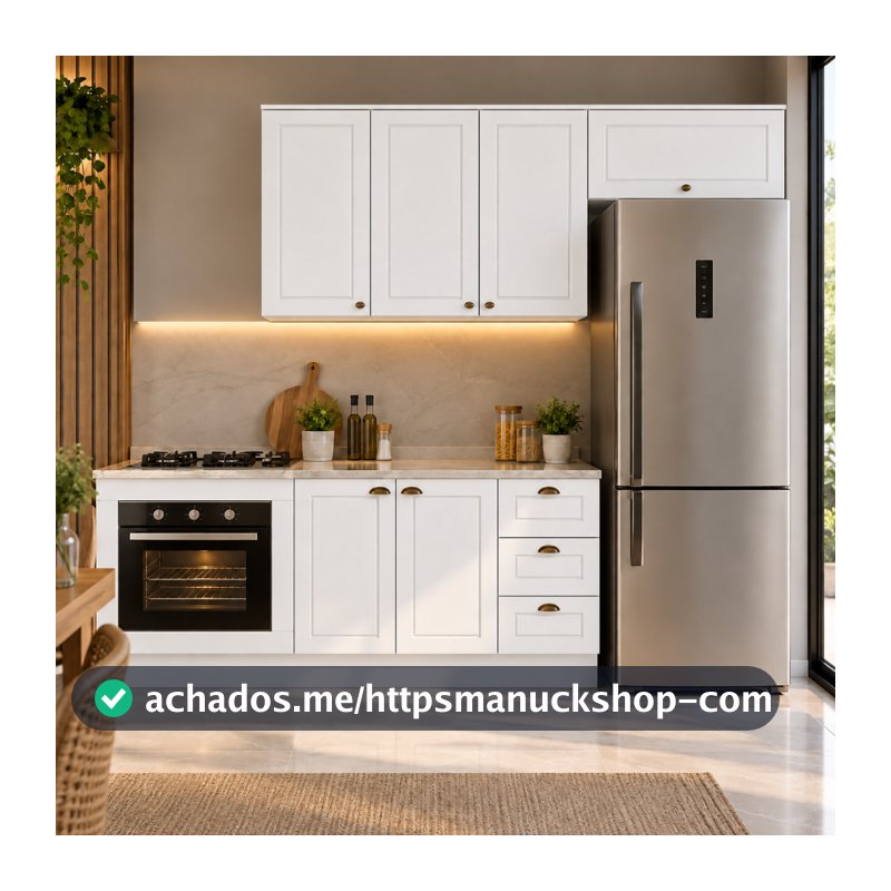 Cozinha Amy 4 Peças MDF Módulo Forno De Embutir 280 Casa 812