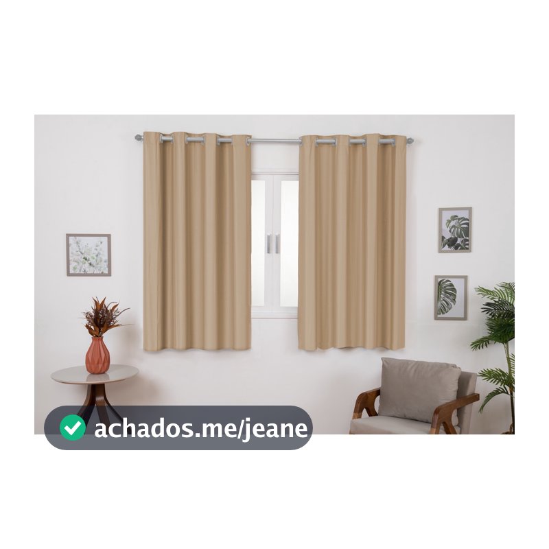 Cortina Blackout 2,20m x 1,30m Quarto Sala Blackout PVC corta 100 % a luz Varias Cores
