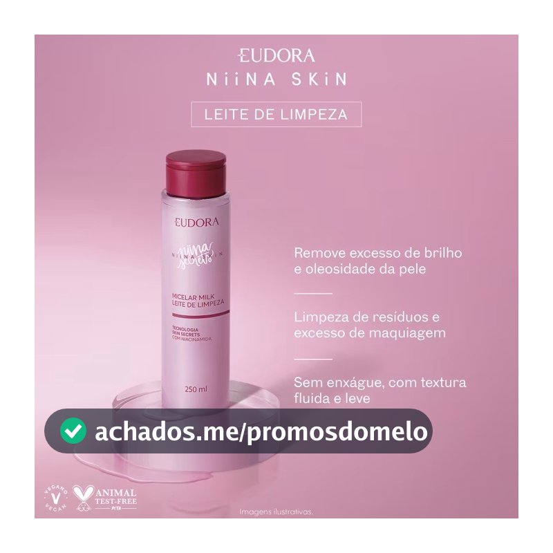 Micelar Milk Leite de Limpeza Niina Secrets Skin 250ml