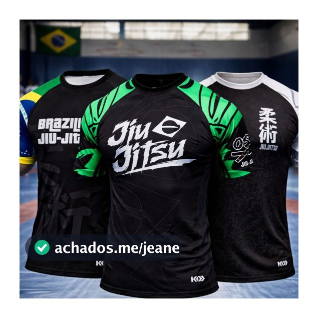 Camiseta Rash guard de Compressão Unissex Jiu Jitsu Brasil Academia Treino Estampada bjj