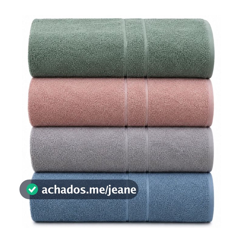 4 Toalhas Banhão Galaxy Plus 100% Algodão 75x150cm 400g Cores Sortidas