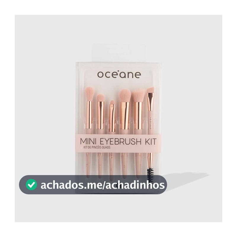Mini Kit com 6 Pincéis para Olhos - Mini Eyebrush Kit