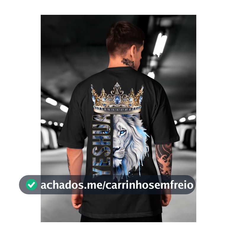 Camiseta Cristã LEÃO YESHUA camiseta camisa blusa tshirt evangelica gospel