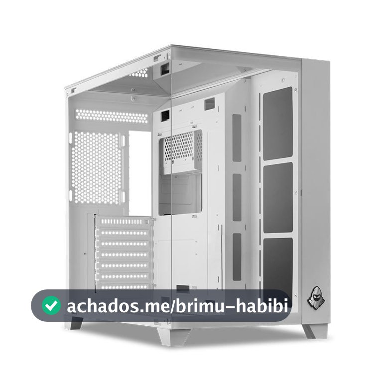 Gabinete Gamer Mancer CV550, Mid-Tower, Lateral de Vidro, Branco, MCR-CV550-WH