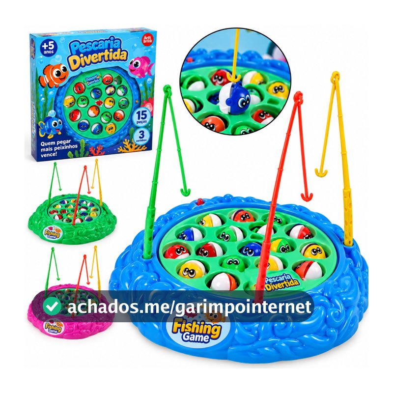 Brinquedo Jogo Infantil Pescaria Pega Peixe Pesca Maluca Musica