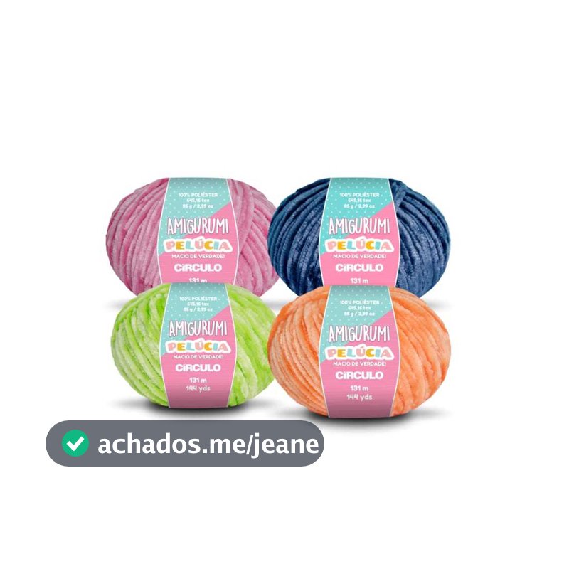 Linha Fio Amigurumi Pelúcia 131m - Circulo