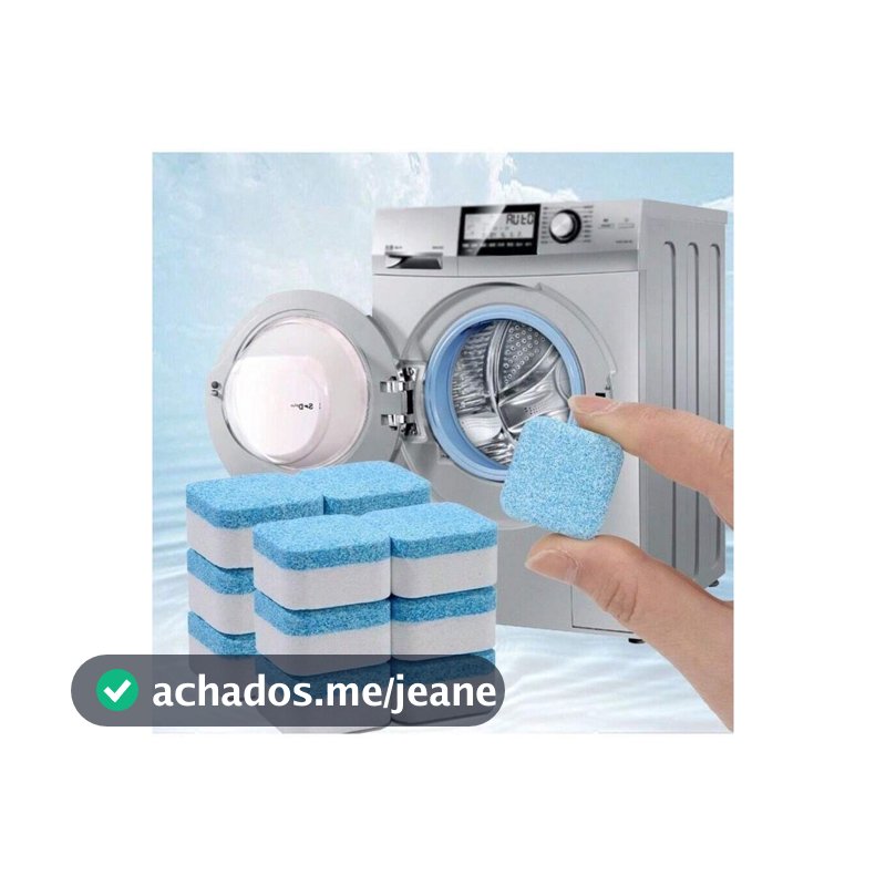 Kit 10 Limpador de máquina de lavar, comprimido efervescente sólido para remover manchas