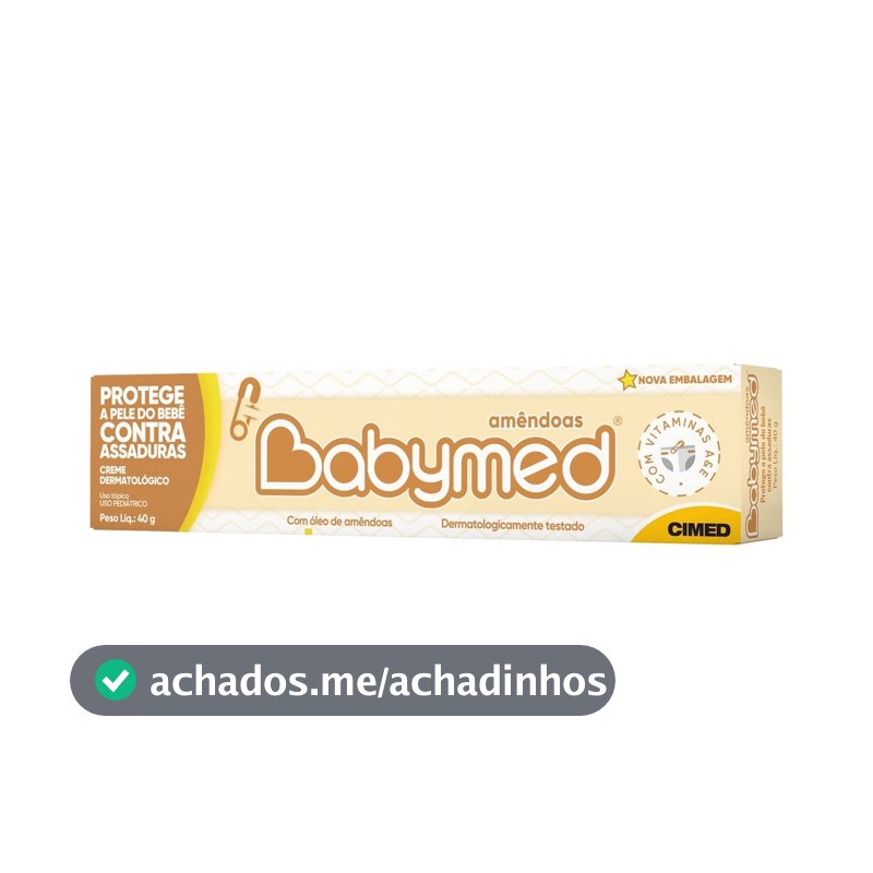 Pomada Para Prevenção De Assaduras Babymed Amêndoas 40g