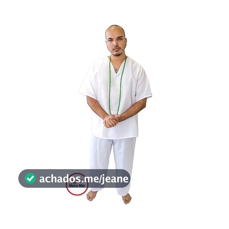 Roupa Umbanda E Candomblé Conjunto Masculino Oxford 2 Peças - Umbanda E Candomblé - Roupa De Ração