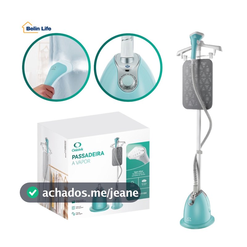 Passadeira a Vapor Vertical Vaporizador de Roupas Portátil 1,4L Profissional 110V/220V 1300W/1800W