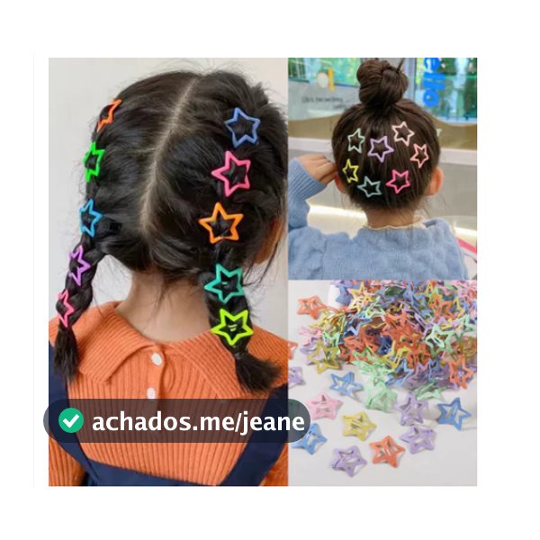 Kit 10/30/50  Peças Grampos De Cabelo Estrela Dopamina Cor Doce Para Mulheres Franja Lateral