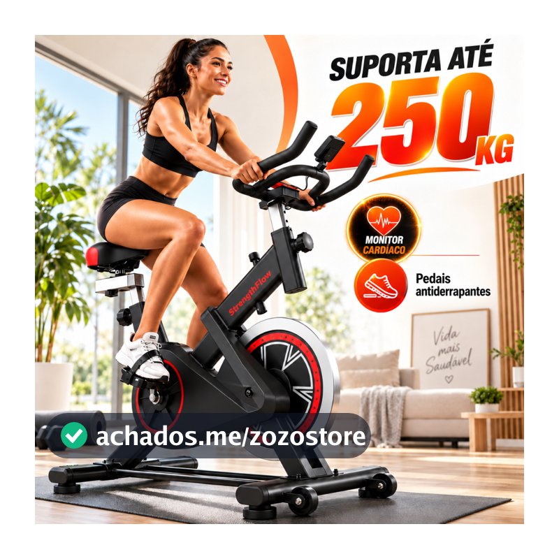 🔥bicicleta bike ergometrica spinning detecção de frequência cardíaca academia fitness profissional 250kg