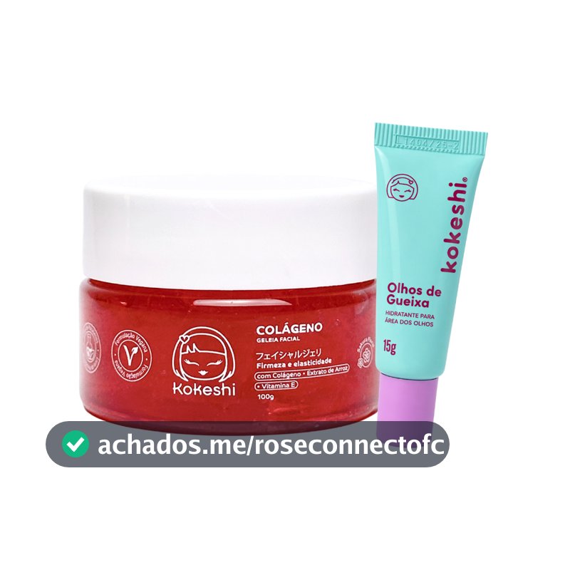 Kit Skin Care Geleia de colágeno e olhos de gueixa kokeshi