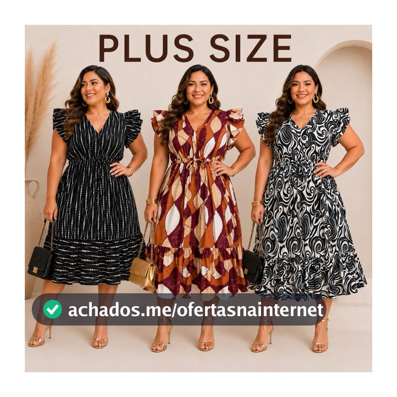 Vestido plus size feminino moda verão manga curta babado estampado solto gestante lançamento GG  XXG