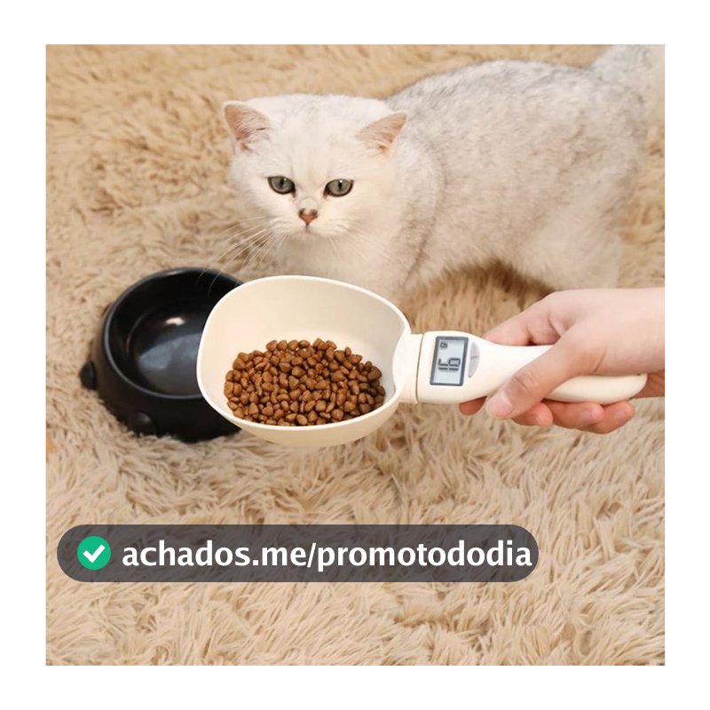 Balança Colher Digital Pega Ração Dosador Precisão LCD Para Pet Cachorro Gato Cozinha Alimentos Receitas