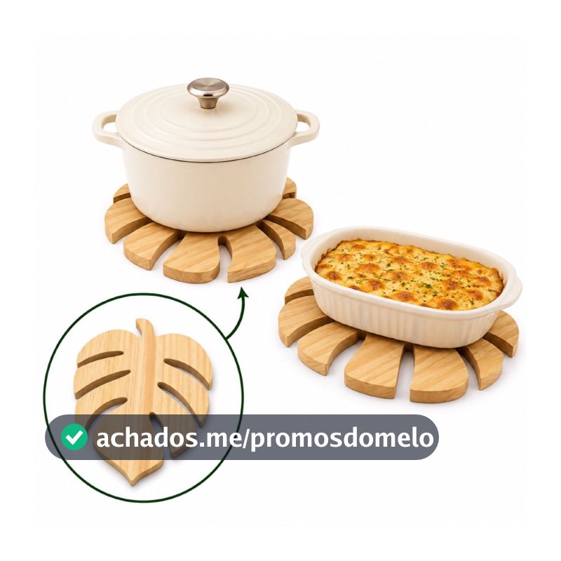 kit Descanso panela travessa quente mesa posta de cozinha natal