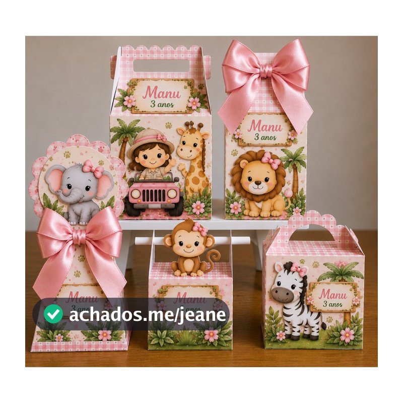 PEGUE E MONTE SAFARI MENINA E MENINO - ANIVERSARIO