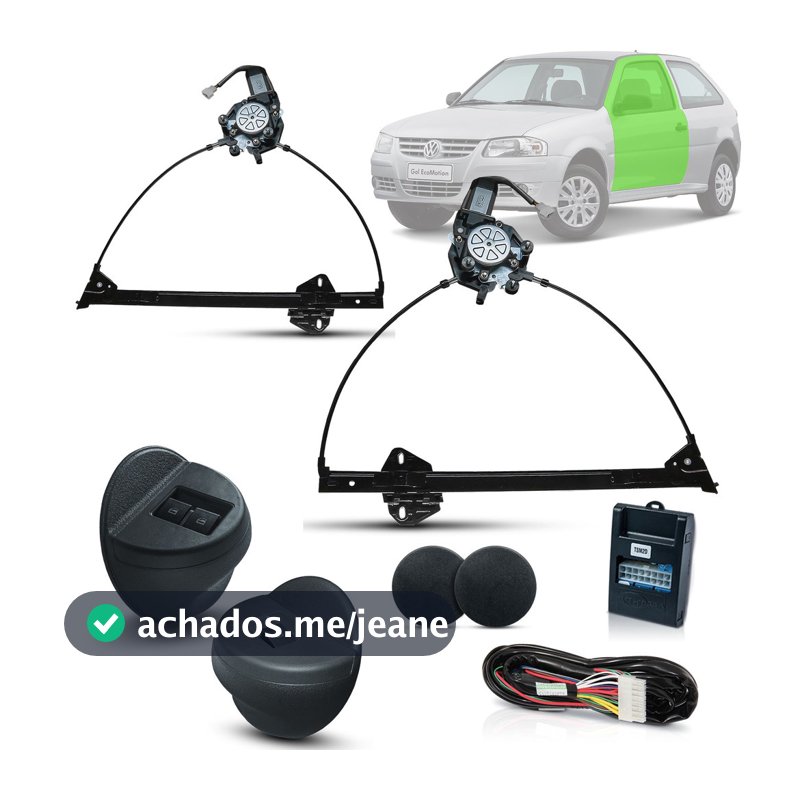 Kit Vidro Eletrico Gol G4 2 e 4 Portas Dianteiro (2005-2014)/ Parati (2006-2008) / Saveiro (2006-2008) Inteligente