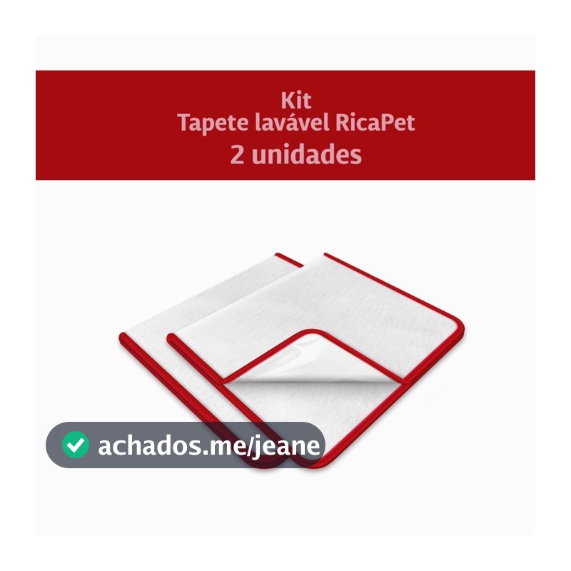 Kit 2 Tapetes Higiênicos Lavável Para Cães Cachorro Xixi - P 60x50
