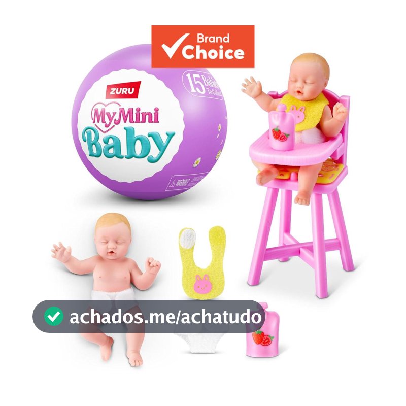 ZURU My Mini Baby Conjunto Surpresa de Ovos de Páscoa盲盒 | 15 modelos de bolo orgânico | Mini brinquedos para bebês |