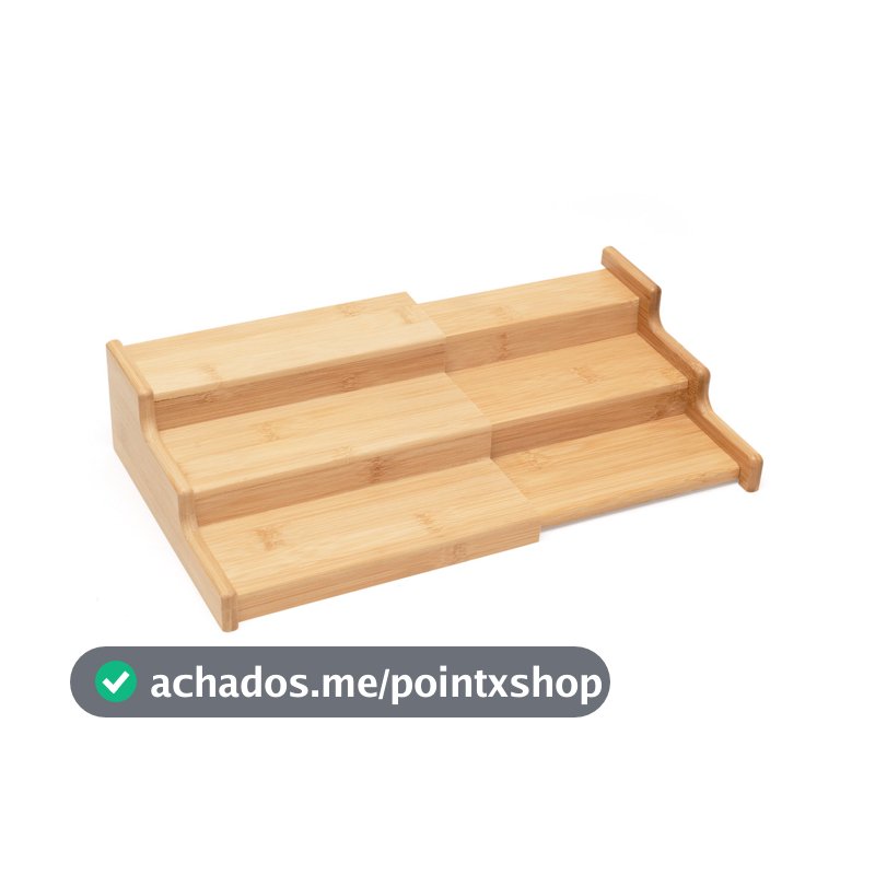 Rack Organizador Extensível de Bambu - Oikos