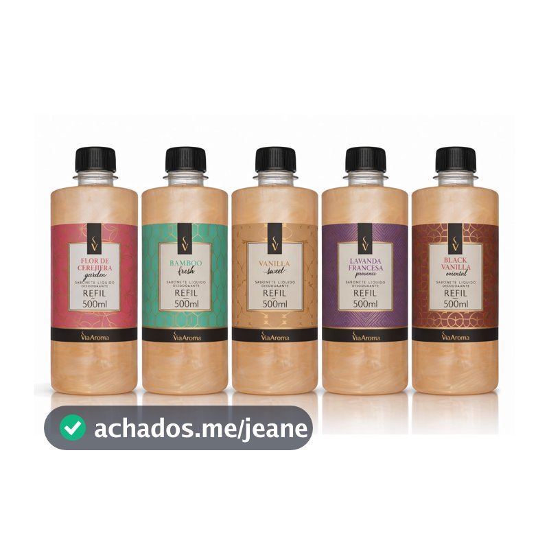 Refil Sabonete Líquido Desodorante 500ml Via Aroma