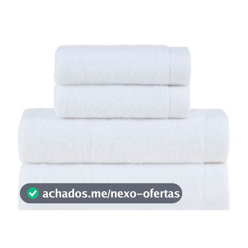 Jogo De Toalhas Banho Buddemeyer 4 Peças 100% Algodão Dual Air Banho E Rosto Felpudas Super Macia
