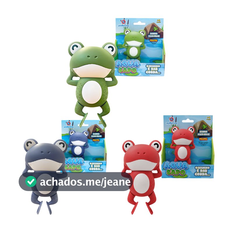 Brinquedo De Banho Para Bebês Aqua Sapo com Corda