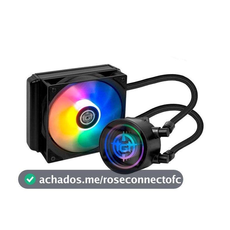 Water Cooler TGT Spartel V3, Rainbow, 120mm, Preto, TGT-SPLV120-BK01
