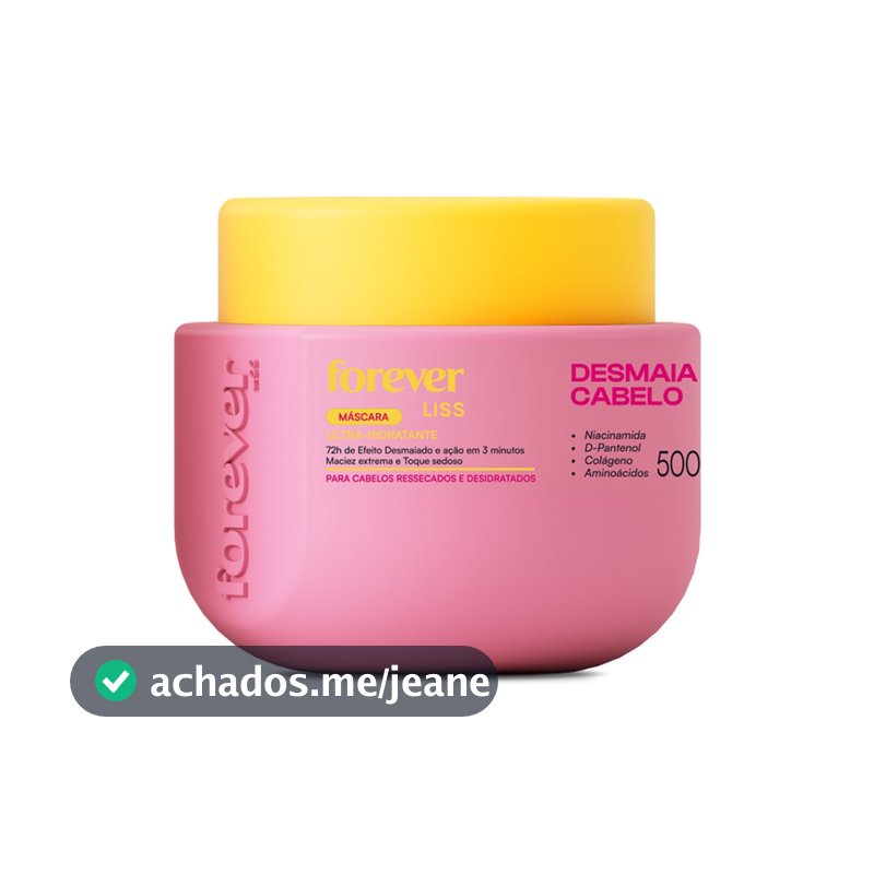 Máscara Hidratante Desmaia Cabelo Forever Liss 500g
