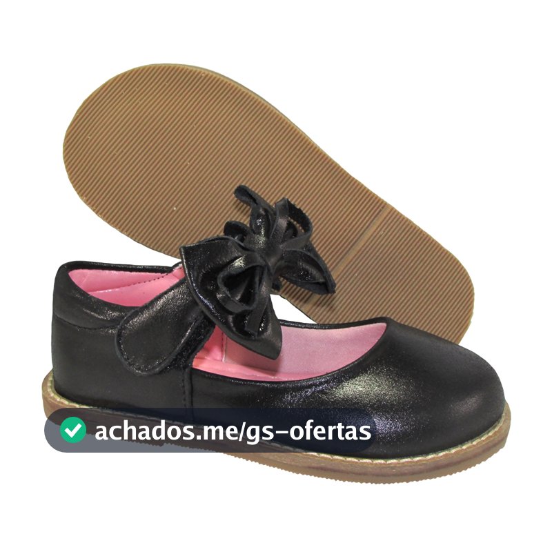Sapatilha Infantil Menina Salomé Enfeite Laço Fechamento Fácil Casual Sapato Boneca Macia Confort