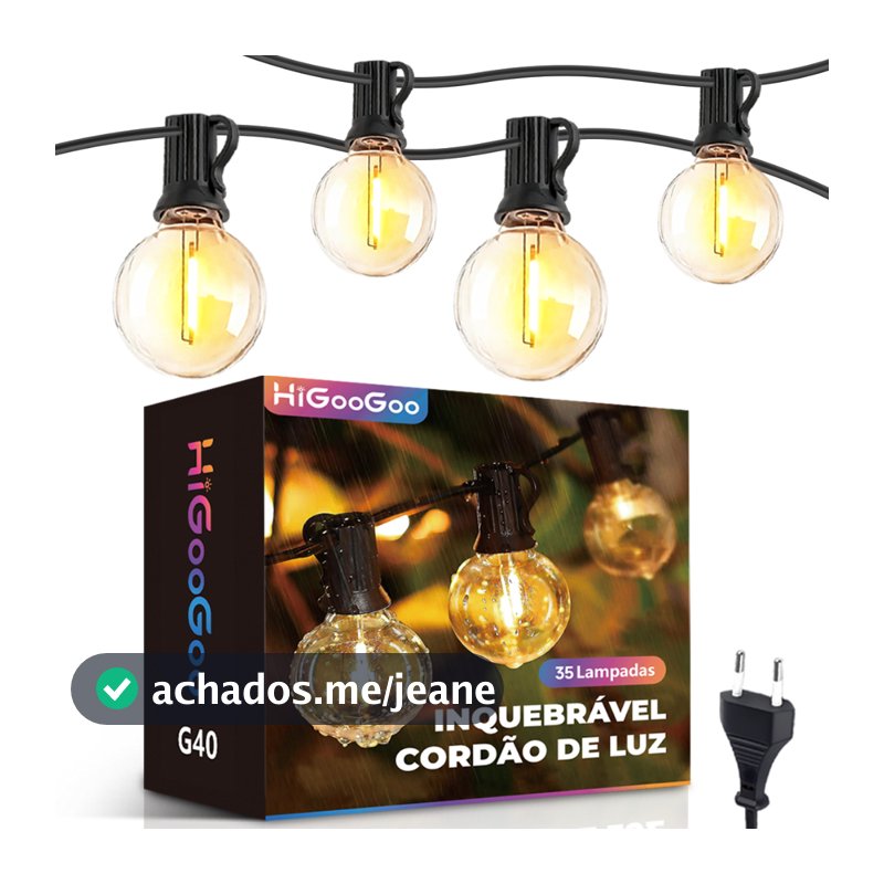 HiGooGoo Inquebrável Varal De Luzes 20/30M LED Lampada Cordão Luz IP65 Decoração Carnaval Natal Externa
