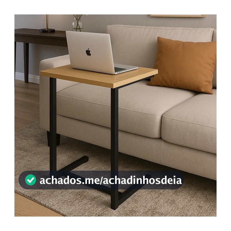 Mesa Para Home Office de Apoio de Sofá Notebook Estudos