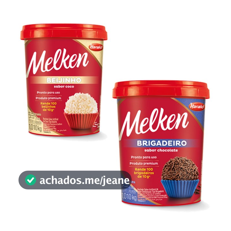 Kit Festa Doces Brigadeiro Beijinho Melken Harald 2 Unidades