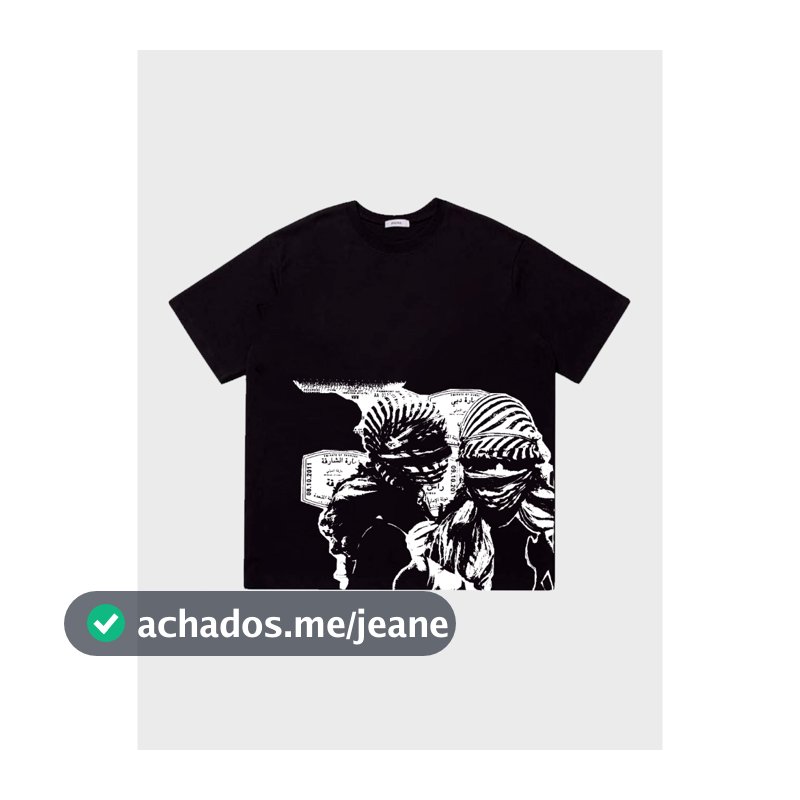 Camiseta Árabe Moda Síria 100% Algodão Streetwear