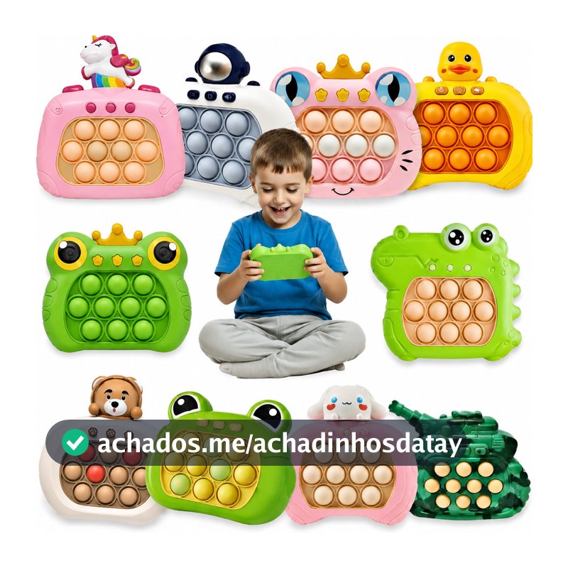 Pop It Eletrônico Mini Game Jogo  Fidget Toy Anti Estresse Jogo Brinquedo Interativo Kit 20/25/35/40
