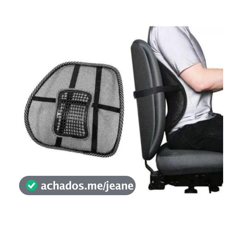 Suporte Apoio Lombar Encosto Ergonômico Cadeira Banco Carro