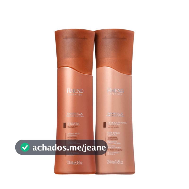 AMEND KIT EXPERTISE MARULA FABULOUS NUTRITION SHAMPOO E CONDICIONADOR