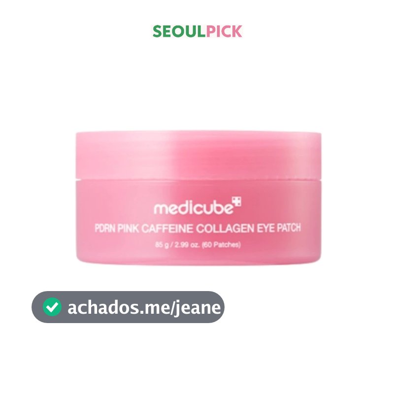 [medicube] Tapa-Olho De Colágeno Com Cafeína Rosa PDRN 60 Unidades