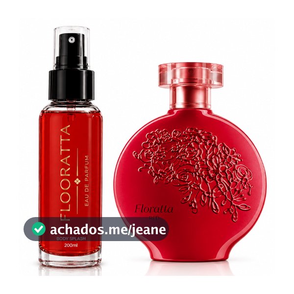 Body splash Feminino Perfume Deo Colônia Flooratta Red 200ML