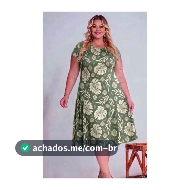 vestido tecido suplex plus nesgado rodado 44 /46/48/50/52
