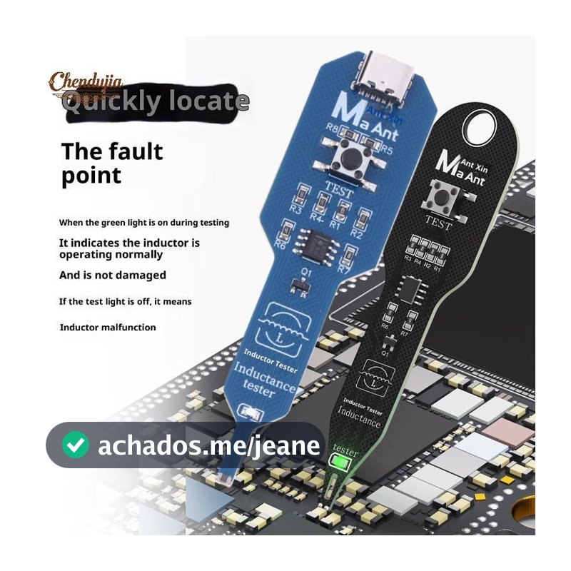 Chen 1 Pçs Indutor Detector Ferramenta De Reparo Indutância Testador Placa-Mãe Bobina Indução Eletromagnética Qui Falha